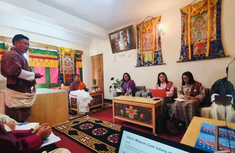 CSOA Secretariat briefs Hon'ble Nangsid Lyonpo and HRFRC of the National Assembly of Bhutan